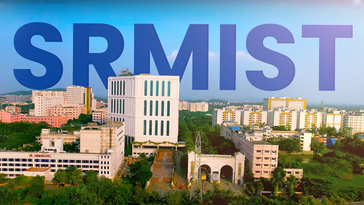 Aerial view of the SRMIST Kattankulathur campus